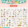 Easter Temporary Tattoos for Kids,Glow Easter Decorations Party Favors Supplies，Easter Basket Stuffers Hunt for teens girls babies adults