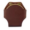 American Bench Craft Dip Can Belt Holder - Snuff Can Holder - Dip Can Holster - Leather Chewing Tobacco Pouch (Brown)