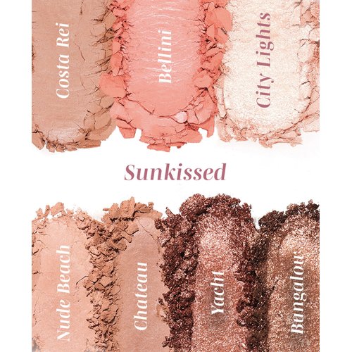 Wander Beauty Getaway Eye & Face Palette - Sunkissed (Light/Medium) - Full Face Makeup Palette Enriched With Vitamin E - For Day & Night Looks - 4 Shadows, Highlighter, Blush, and Bronzer - 0.34 fl oz