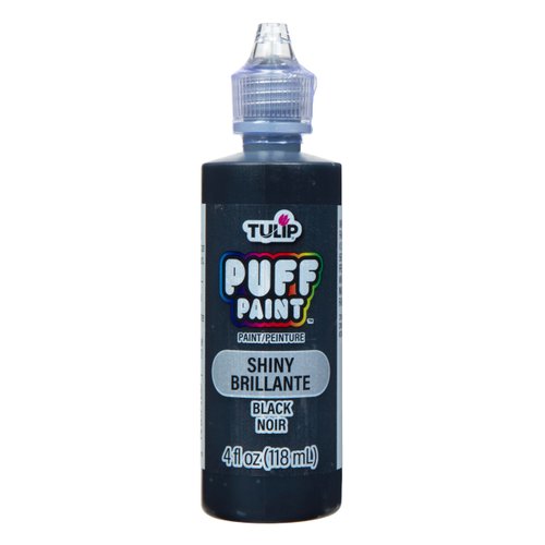 TULIP Dimensional Fabric Paint 41401 Dfpt 4Oz Slick Black, 4 Fl Oz (Pack of 1), Packaging may vary