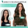 Ukira Brown Clip in Hair Extensions Real Human Hair, 18 Inch 70g 7pcs Medium Brown Hair Extensions Clip ins for Women, Ntural Straight Remy Human Hair Extensions Brown Hair Extensions