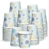 GUSTO [300 Count 3 oz. Small Paper Cups, Disposable Mini Bathroom Mouthwash Cups - Floral (Formerly Comfy Package)