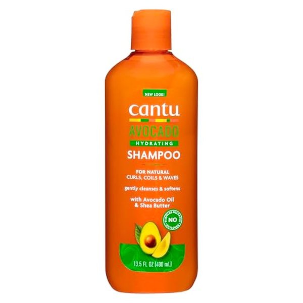 Cantu Avocado Hydrating Shampoo, Sulfate-Free, 13.5 Ounce (Packaging May Vary)