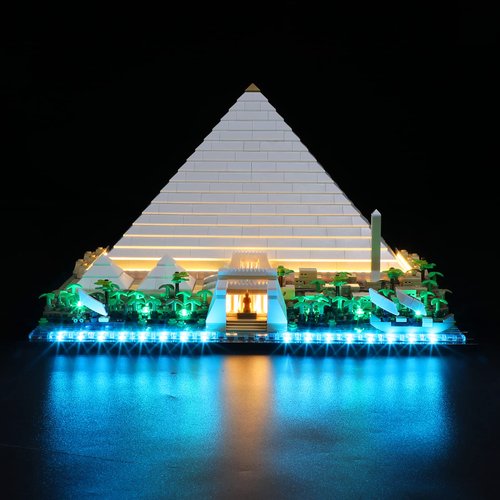 LIGHTAILING Led Lighting Kit for Lego- 21058 Great Pyramid of Giza Building Blocks Model - LED Light Set Compatible with Lego Model(Not Include Lego Model)
