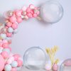 Zhanmai 8 Pieces Inflatable Clear Beach Ball Inflatable Clear Balloons Transparent Swimming Pool Party Ball for Summer Beach, Pool and Party Favor, 16 Inches, 24 Inches