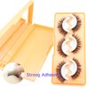 DAODER Self Adhesive Eyelashes Demi Wispies Lashes Natural Look NO Glue Need False Eyelashes 3Pairs Soft Fluffy Reusable with 40 Extra Glue Strips 16mm(Demi Wispies GX03)