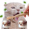 4 Pack Natural Silvervine Sticks Cat Toys Cats Chew Toys for Kittens Teeth Cleaning Catnip Toy Teething Stick Silvervine for Indoor Cats Interactive Cat Kitten Toys Kitty Toys for Cats Dental Care