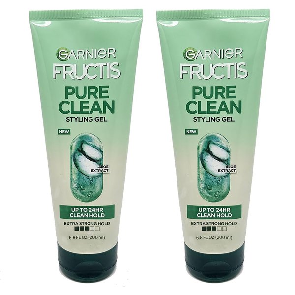 Garnier Fructis Style Pure Clean Styling Gel 6.8 oz (Pack of 2)
