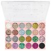 evpct 24 Colors Glitter Sparkle Eyeshadow Makeup Palette Pallets For Women, Colorful Eye shadow Pressed Powder Black White Pink Green Blue Shimmer Eyeshadow Glue Gel sombras de ojos profesional 01#