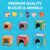 Play Brainy Farm Animal Sorting and Stacking Toys for Toddlers Ages 1-3 - 6 Sets of Animal Stacking Blocks Toddler Toys for Girls and Boys for Preschool Concepts & Early Learning Baby Gifts