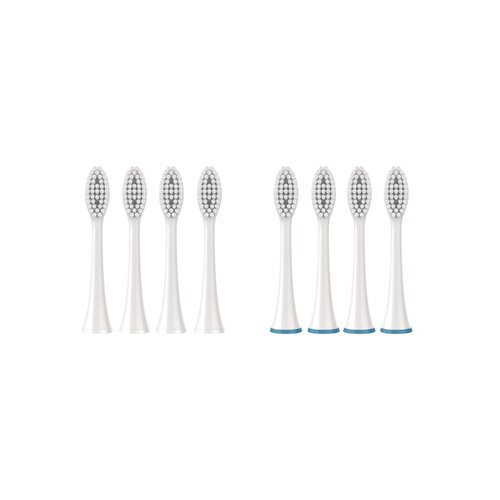 Pursonic Standard Replacement Brush Heads for Dazzlepro Elements Toothbrush & AquaSonic Black, AquaSonic Vibe, AquaSonic Duo pro, AquaSonic Black Series pro (8 Pack))