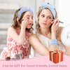 ATROCH Sponge Spa Headbands & Wristband Set,Puffy Makeup Headband Set for Washing Face,Soft Towel Skin Care Head Band,Cute Hair Band Shower 4 Pcs
