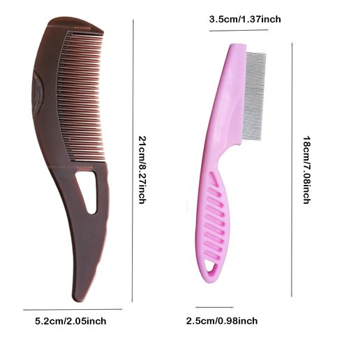 5pack Stainless Steel Fine Tooth Comb for Scalp Psoriasis, Hair Grooming, and Detoxing - Multifunctional Dandruff Removal Comb for Women, Men, Kids, and Adults