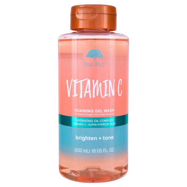 Tree Hut Vitamin C Nourishing & Moisturizing Foaming Gel Wash, 18 oz.