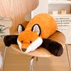 ARELUX Soft 18in Red Fox Stuffed Animals: Fox Plush Cute Cuddly Body Pillow Hug Sleeping Fluffy Wild Animal Toys Bed Decor Plushie Doll Friends Family Member