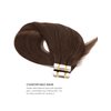Yamel Tape In Hair Extensions Human Hair Medium Brown Hair Extensions 10 Inch 20pcs Tape In Human Hair Extensions