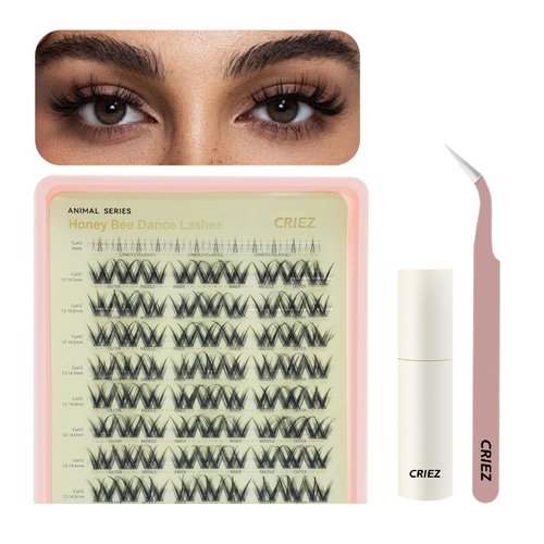 Lash Clusters Kit C Curl, Fuller Lash Extension, Realistic EyeLash Clusters Upper&Lower Combination, Reusable Lash Clusters (12-14.5mm), Beginner-friendly