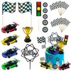 MEMOVAN Racing Car Cake Decorations 23pcs Racing Car Cake Topper Birthday Cake Decoration for Boy's Kids Racing Car Theme Birthday Supplies Party Favors