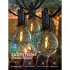 Brightown Outdoor String Lights - Globe Patio Lights 30 Ft with 30 G40 Shatterproof Bulbs, Waterproof Connectable Dimmable Commercial Hanging Lights for Backyard, Bistro, Porch, Cafe, Deck