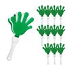 Windy City Novelties 12-Pack 7" Inch Mini Hand Clappers Noisemakers in Bulk - Green