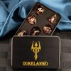 OUKELANWO Sharp Edge Resin Magic Lord of The Rings DND Dice Set D&D with Box, Polyhedral Dungeons and Dragons RPG Dice, 7Pcs Role Playing Gaming D and D Dice D20 D12 D10 D8 D6 D4