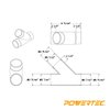 POWERTEC 2-1/2 Inch Clear Y Fitting for 2-1/2 Inch Dust Collection Hose, 2 1/2 Inch Dust Collection Hose Connector Fittings for Dust Collection System, 1 pack (70228)