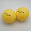 Aolowewin Spike Replacement Balls | Roundnet Game Balls | Strong Bounce Ball | 3.5inch Yellow Soft Rubber Balls 3-Pack | Lawn Beach Volleyball (3)