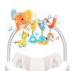 Koty Car Seat Toys, Spiral Car Seat Toy for Infant, Baby Stroller Toys Hanging Crib Activity Toy for Car Seat Crib Bed Stroller, Rabbit Hanging Rattle Toys for Babies 0-6 Months (Orange Elephant)