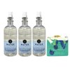 Bath & Body Works Aromatherapy Water Bergamot Lemongrass Juniper 3 Pack Essential Oil Mist Gift Set Bundle with an Aloe Vera Bar Soap - Full Size