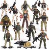 XDUOYJOY Military Toys with 12 Realistic Army Men Action Figures and Weapon Gear Accessories, Army Toys Soldiers for Boys Girls Gift