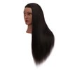 Headfix 26"-28" Long Hair Mannequin Head Synthetic Fiber Hair Hairdresser Practice Styling Training Head Cosmetology Manikin Doll Head with Clamp (6F2026BY0220)