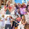 BONAOK Bluetooth Wireless Karaoke Microphone with LED Lights,4-in-1 Portable Handheld Mic with Speaker Karaoke Player Singing Home Party Toys Birthday Gift for Kids Adults Boys Girls Q78(Black)