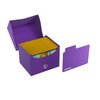 Gamegenic Side Holder 100+ XL Casual Deck Box | Double-Sleeved Card Storage with Flex Card Divider | Premium Card Protector | Cobra Neck Technology | Holds up to 100 Cards | Purple Color | Made