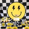 NANAGALI 9 Pcs Two Cool Honeycomb Centerpiece Two Cool Birthday Party Decorations - Happy Face 2nd Table Toppers Centerpieces Birthday Party favors for Boy