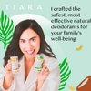 TIARA Natural Deodorant - Natural Deodorant for Women and Men, Aluminum & Paraben Free Vegan Deodorant with Shea Butter and Vitamin E - 24 Hour Odor Control - Melon & Cucumber Scented Deodorant