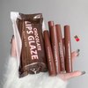 5 Colors Matte Velvet Liquid Lipstick, Chocolate Series Lipstick Set, Intense Color Pigment Lip Stain, Long Lasting Matte Lip Glaze for Women