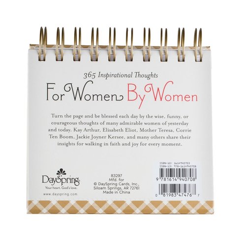 DaySpring - 365 Inspirational Thoughts for Women By Women - An Inspirational DaySpring DayBrightner - Perpetual Calendar