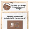 Poster Palooza 5x6 Frame Brown Distressed Mahogany Solid Wood Picture Frame with UV Acrylic Plexiglass, Foam Board Backing & Hanging Hardware Included