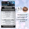 Ardell False Eyelashes Knot-Free Individuals Short Black, 6-Pack (contains 6 packs of lash trays with 56 Individual Lashes each)