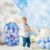 Lunmon 40 Inch Blue Snowflake Balloon Number 3 Snowflake Balloon Snowflake Birthday Balloons Decorations for Girls Birthday Snowflake Themed Party Supplies Winter Party Decorations(Number 3)