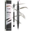 2-Tip Eyebrow Pen, Eyebrow Pencil Dual-Ended Microblading Eyebrow Pen with Micro Fork Tip and Precise Brush-Tip, Natural Hair-Like Brows Waterproof and Long Lasting for All Day (04# Black Brown)