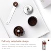 Manual Coffee Grinder, Hand Coffee Grinder, Bean Grinder, Portable Mini Coffee Grinder with Adjustable Settings, Suitable Use for Home, Office and Travel. Stainless Steel.