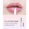 VIDIVICI Millennial Lip Oil #01 Luv Me Clear - Non-Sticky Dewy Gloss for Moisturized & Voluminous Lips - Overnight Lip Masks & Lip Sleeping Mask for Day & Night Use, 0.12 fl.oz.