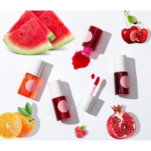 HUDABABY Lip Tint Stain Set, Long Lasting Lip Makeup, Gloss bling Non-sticky (4 Colors)