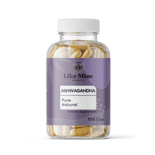 Like Mine Ashwagandha (100 Capsules), No Fillers, Pure & Natural, Herbal Supplement for Women