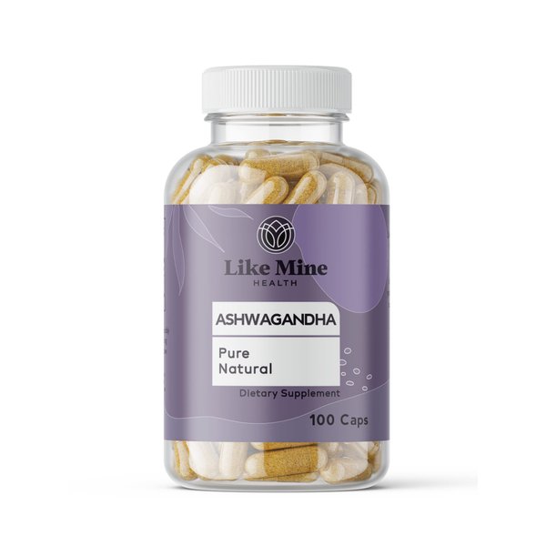 Like Mine Ashwagandha (100 Capsules), No Fillers, Pure & Natural, Herbal Supplement for Women
