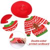 40 Pieces Ugly Sweater Cutouts Christmas Decoration Ugly Sweater Cardboard Cutouts with Glue Point Dots for Bulletin Board Party Holiday Party Decoration, 5.9 x 5.9 Inch