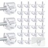 50Pcs Clear 3 mm Shelf Support Peg, Cabinet Shelf Pegs Support Adjustable Shelf Pins, Plastic Replacement Peg Shelf Holder Locking Pins for Kitchen, Shelving, Bookcase