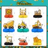 Construction Birthday Party Supplies Kit - Construction Themed Honeycomb Centerpiece ，Table Decorations for Kids' Construction Themed Birthday Party Decorations
