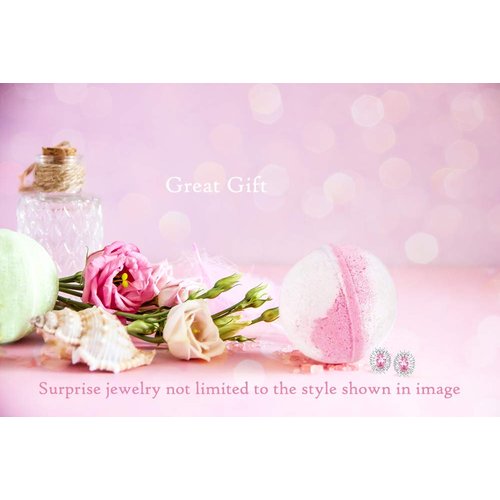 Ivy & Bauble Handmade Bath Bombs with Surprise Jewelry Gift Made in USA | No Paraben, No Preservatives, No Phosphate, Vegan| Relaxing Aroma Therapeutic Moisturizer for Bubble & Spa Bath | Deluxe 8oz